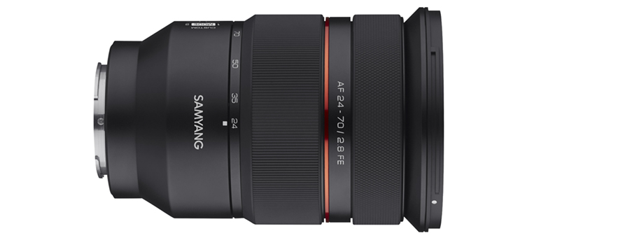 Nuevo objetivo zoom estándar AF 24- 70mm F2.8 FE full-frame de SAMYANG